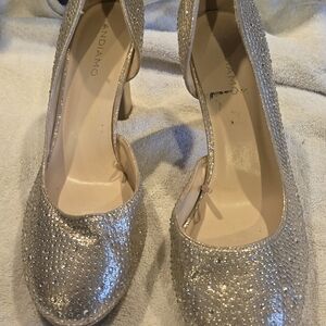 Andiamo Sparkling Silver Heels